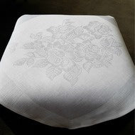 Aston James Taylor Linen Napkin White 53x52cm