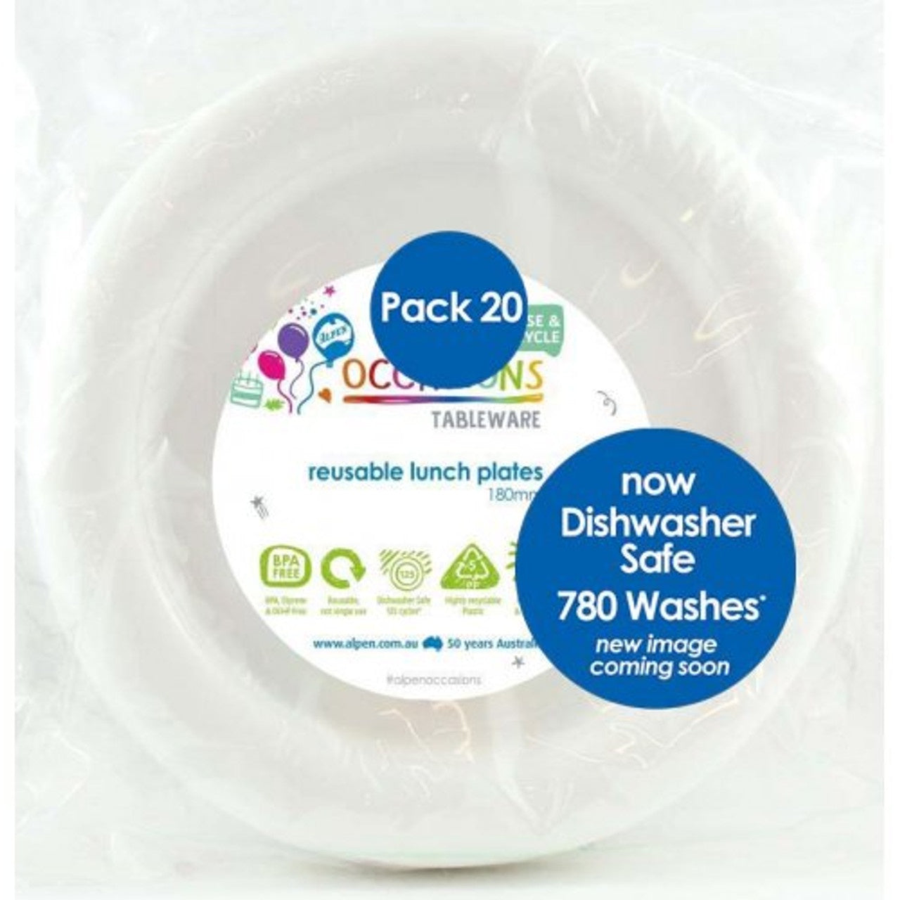 Reusable Snack Plates 180mm