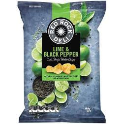 Red Rock Deli Chips Lime & Black Pepper 165g