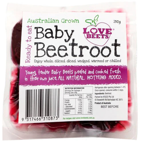 Beetroot Baby Cooked 250g