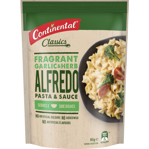 Continental Pasta & Sauce Alfredo Garlic & Herb 85g