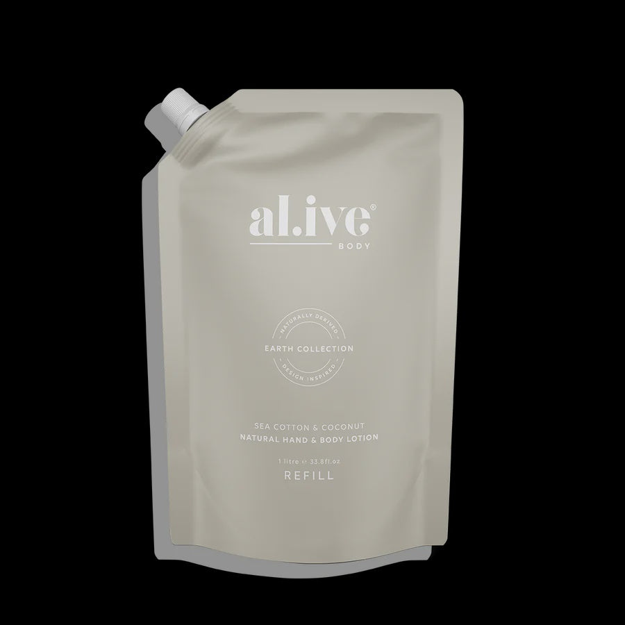 Al.Ive Body SEA COTTON & COCONUT HAND & BODY LOTION REFILL