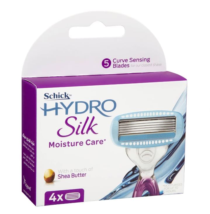 Schick Razor Cartridges Hydro Silk 4pk