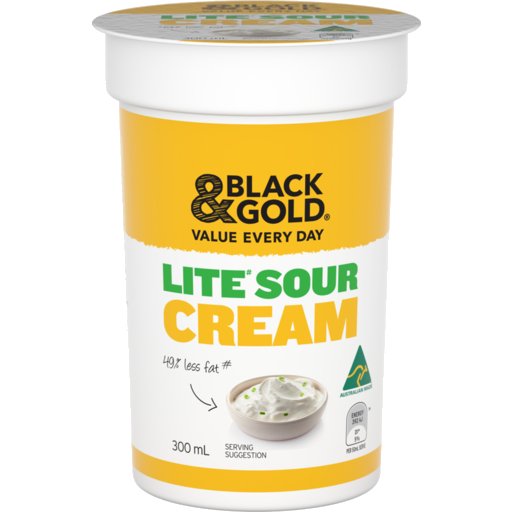 Black & Gold Lite Sour Cream Lite 300ml