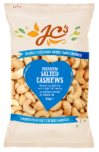 JC'S Salted Cashews 375g