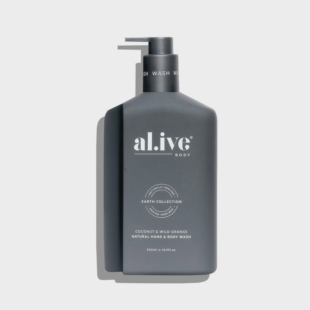 Al.ive Body Coconut & Wild Orange Natural Hand & Body Wash 500ml