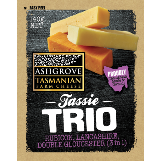 Ashgrove Tassie Trio Cheese 140g