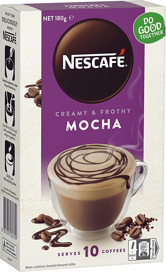 Nescafe Coffee Sachets Mocha 10pk