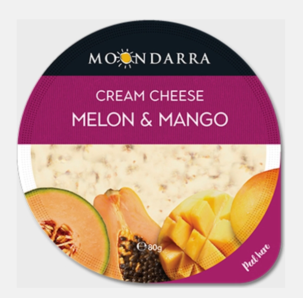 Moondarra Melon & Mango Cream Cheese 80g