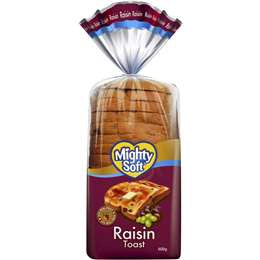 Mighty Soft Raisin Toast 600g