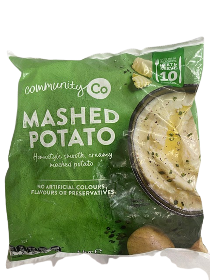 Community Co Frozen Mashed Potato 1kg