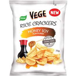 Vege Rice Crackers Honey Soy 75g