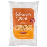 Johnsons Cotton Balls White 120pk