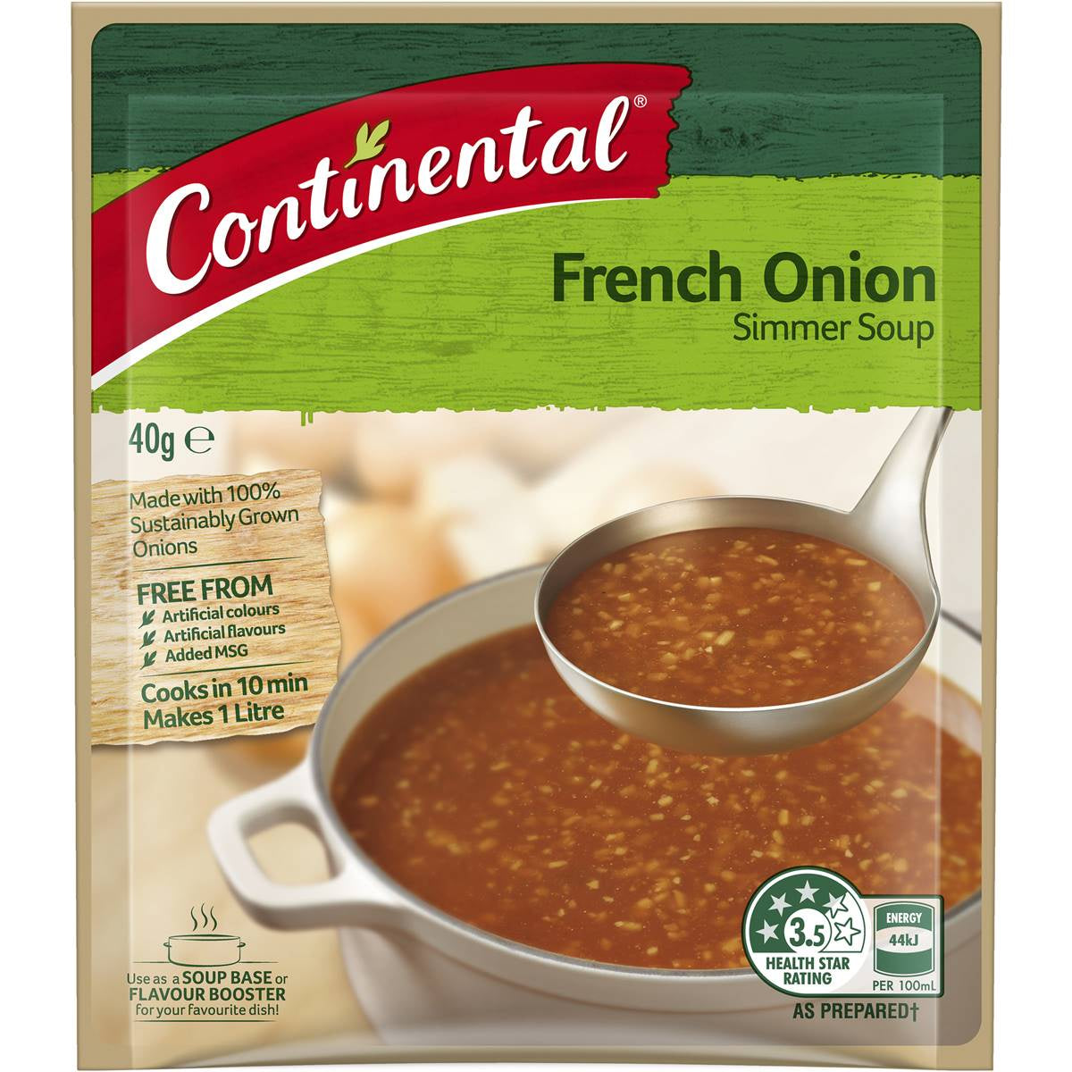 Continental Simmer Soup French Onion Pkt 40g