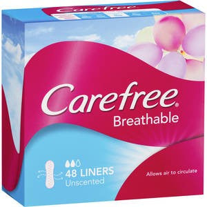 Carefree Liners Unscented 48pk