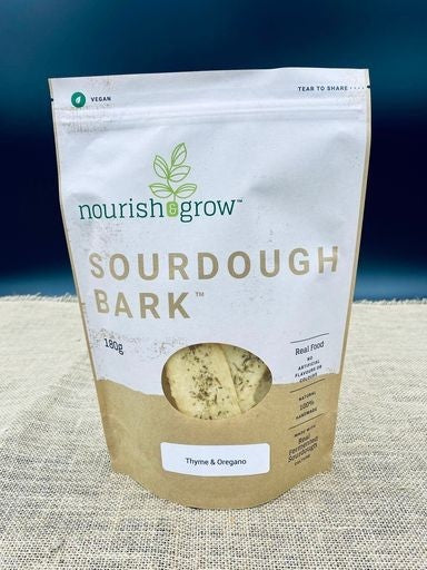 Nourish & Grow Sourdough Bark Australia Thyme & Oregano 180g