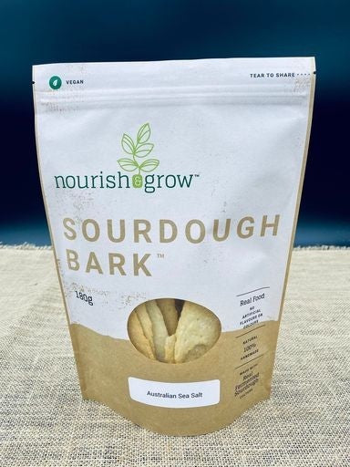 Nourish & Grow Sourdough Bark Australia Sea Salt 180g