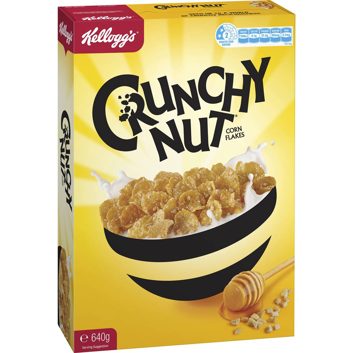 Kelloggs Crunchy Nut Corn Flakes 640g