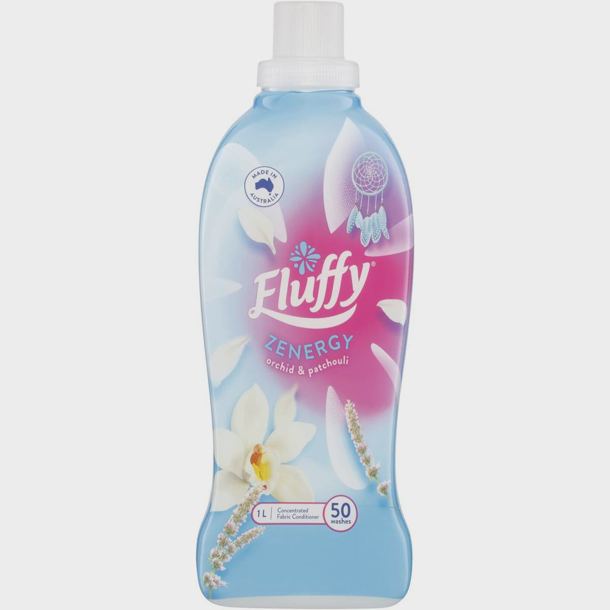 Fluffy Ultra Fabric Softener Zenergy Orchid 1l