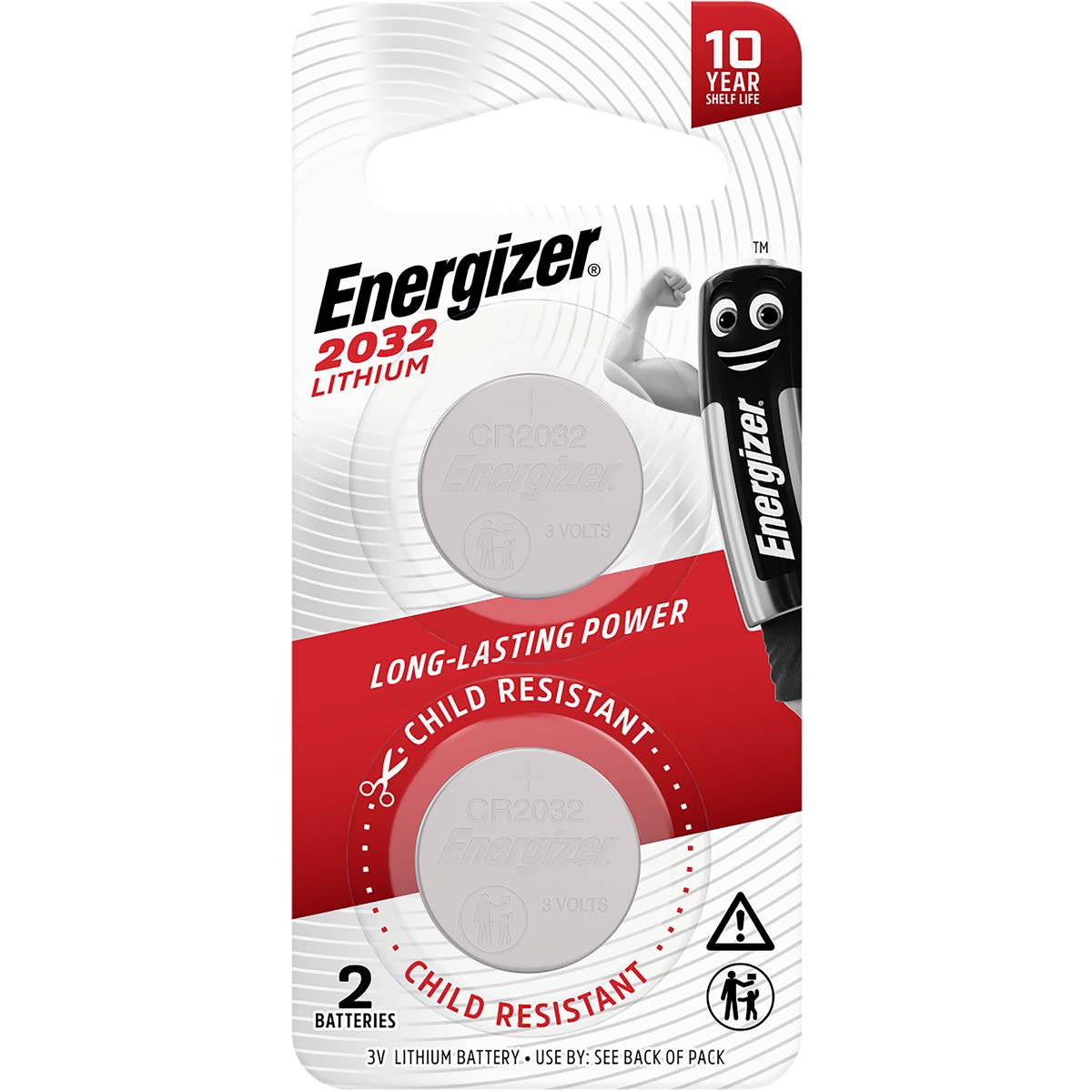 Energizer 2032 Lithium Batteries 2pk