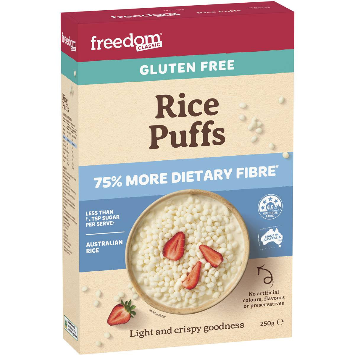 Freedom Classic Rice Puffs Cereal 250g