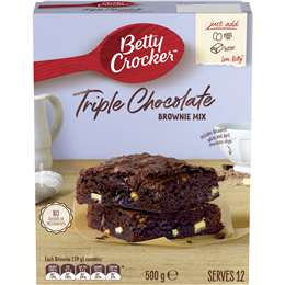 Betty Crocker Triple Chocolate Brownie Mix 500g