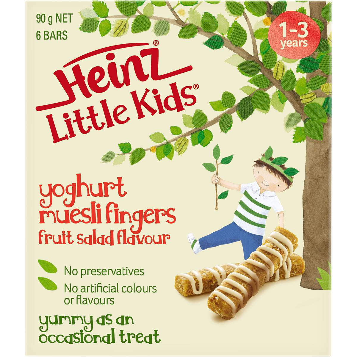 Heinz Yoghurt Muesli Fingers Fruit Salad Toddler Food 1-3 Years 90g