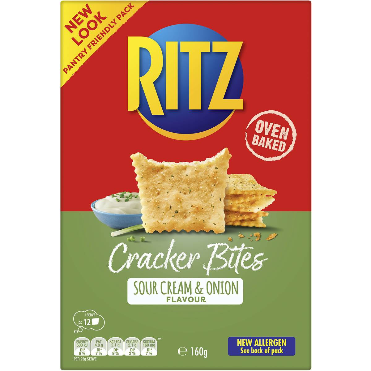 Ritz Cracker Bites Sour Cream & Onion 160g