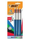 Bic 4 Colour Original Retractable Ballpoint Pen 3pk
