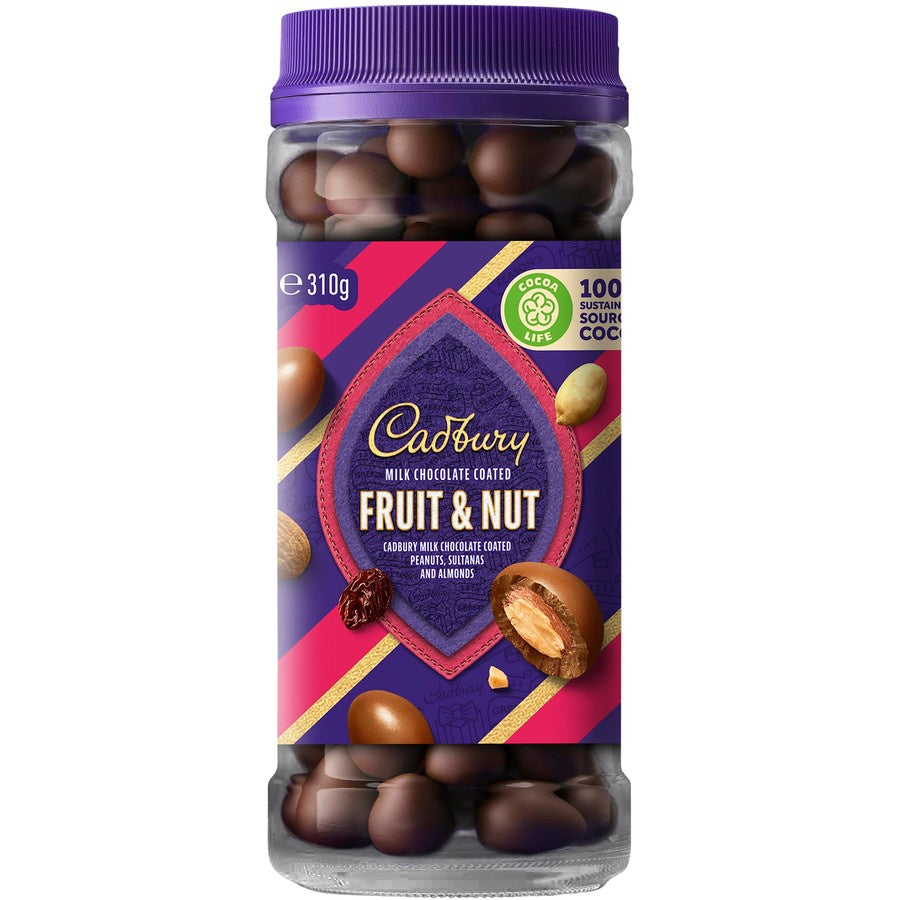 Cadbury  Milk Chocolate Coated Fruit & Nut 310g