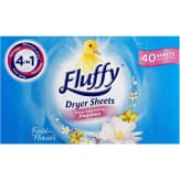 Fluffy Dryer Sheets Field Flowers 40 Pk