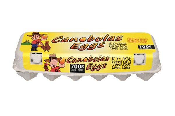 Canobolas Cage Eggs 12pk 700g