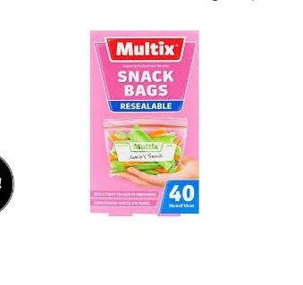 Multix Snack Bags 40pk