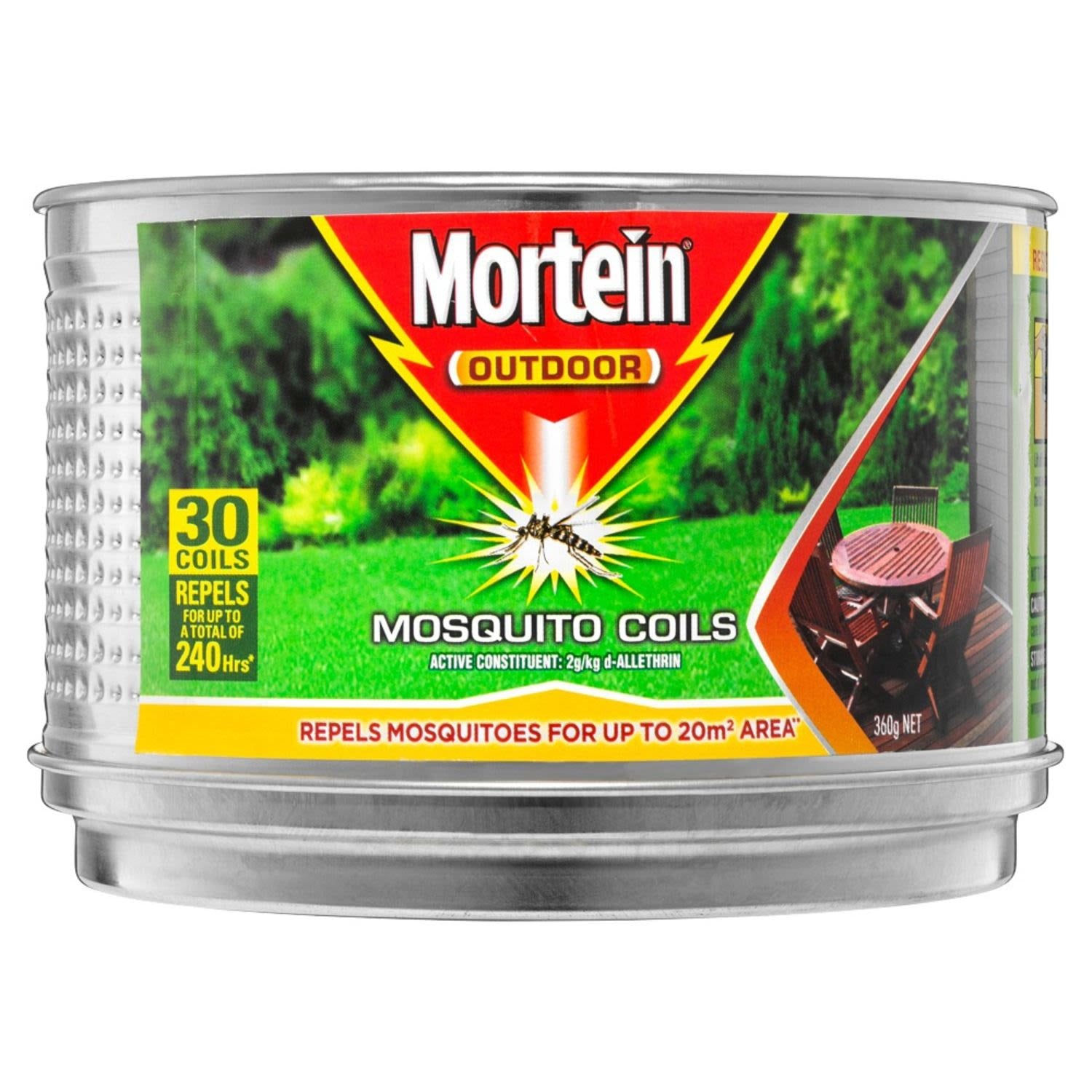 Mortein Outdoor Coil Burner Mosquito Repellent 30Pk
