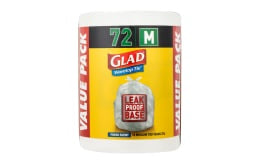 Glad Wavetop Tie Kitchen Tidy Bin Bag Medium 72