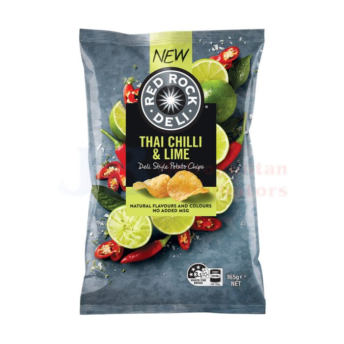 Red Rock Deli Chips Thai Chilli & Lime 165g