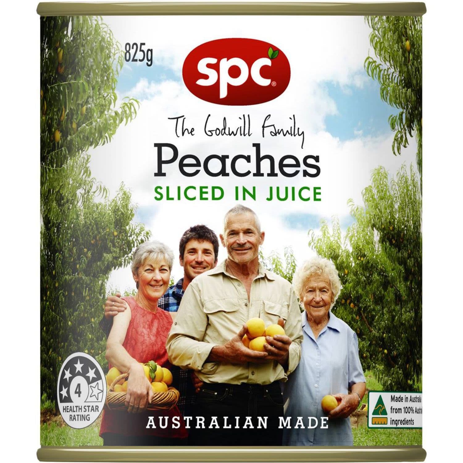 SPC Sliced Peaches in Juice 825g