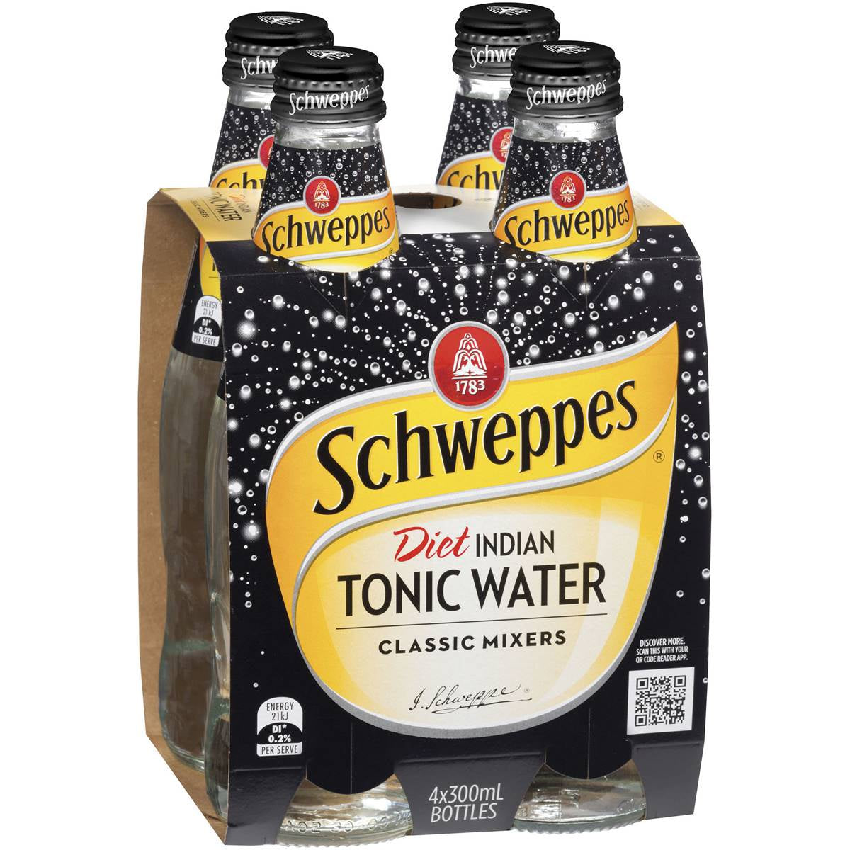Schweppes Diet Tonic Water 300mlx4pk