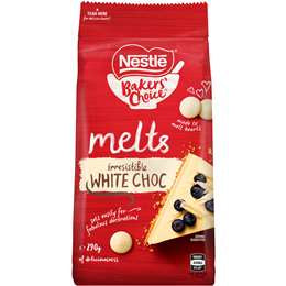 Nestle Bakers Choice White Choc Melts 290g