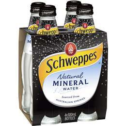 Schweppes Natural Mineral Water 300ml 4pk