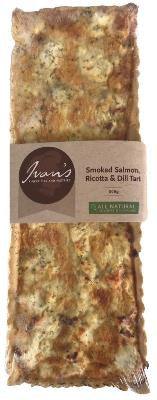 Ivans Tart Salmon Ricotta & Dill 800g