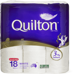 Quilton 3 Ply Toilet Tissue 18pk