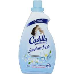 Cuddly Fabric Conditioner Concentrate Sunshine Fresh 1L