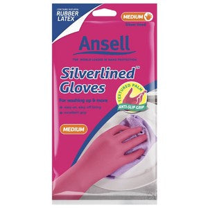 Ansell Silverlined Gloves Medium 1pr