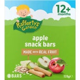 Rafferty's Garden Baby Food Apple Snack Bars Real Fruit 8 Pack 12+ Months 128g