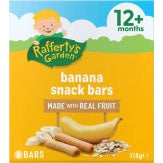 Rafferty's Garden Baby Food Banana Fruit Snack Bars 12+ Months 8 Pack