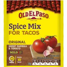 Old El Paso Spice Mix For Tacos Original 35g