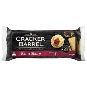 Cracker Barrel Extra Sharp Vintage Cheddar Block 250g