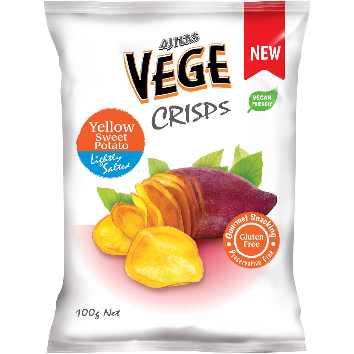 Vege Chips Yellow Sweet Potato  100g