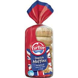 Tip Top English Muffins Original 6pk